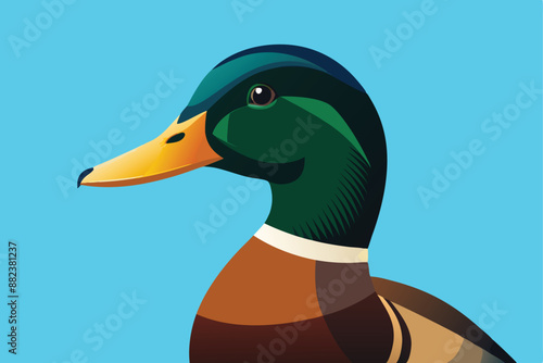 Cute duck vector clipart for printable digital graphics and designs.







