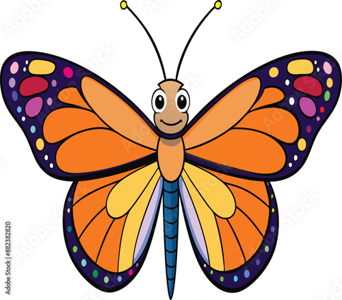 Photography Monarch butterfly vector clipart for printable digital graphics and designs