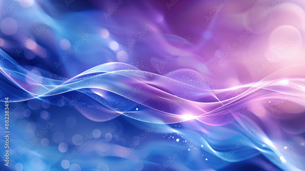 Purple and White Light Flares on Abstract Sky-Blue Optics Background Purple and White Light Flares on Abstract Sky-Blue Optics Background