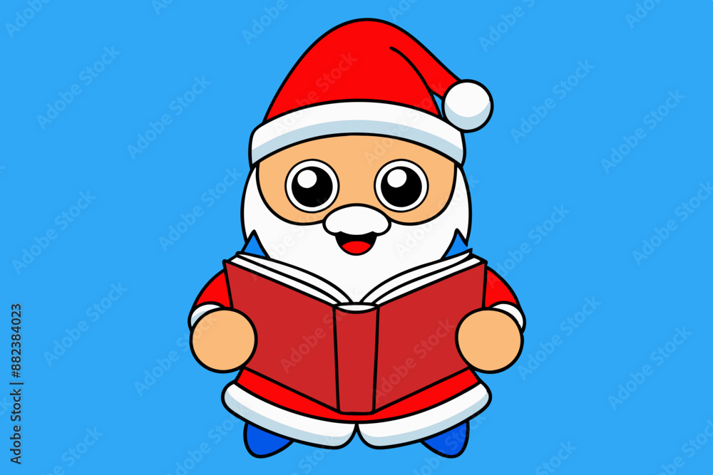 Santa Claus Vector Illustration Cartoon, Clipart and Line Art Design. Santa Claus vector in cartoon, clipart, and line art styles for festive designs.