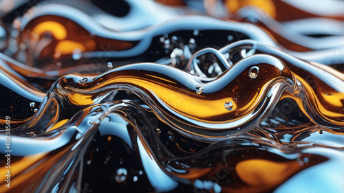 Wallpaper Mural Colorful abstract liquid glass background. copy space. Fluid painting texture. acrylic neon colors Torontodigital.ca