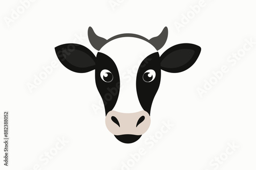 cow isolated on white