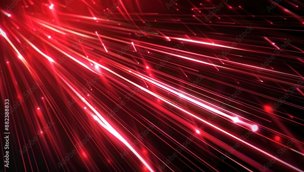 Abstract Red Light Streaks on Black Background Abstract Red Light Streaks on Black Background