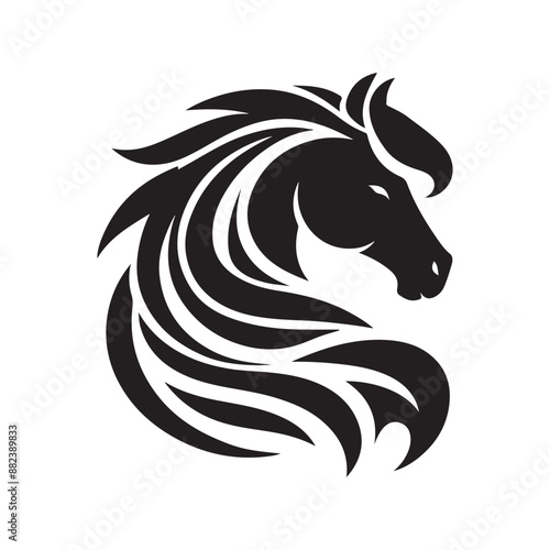 Wallpaper Mural horse silhouette vector Torontodigital.ca