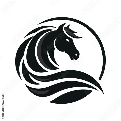 Wallpaper Mural horse silhouette vector Torontodigital.ca