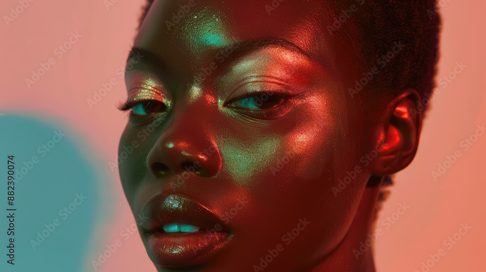 A model highlighting the effects of a new highlighter product A model highlighting the effects of a new highlighter product