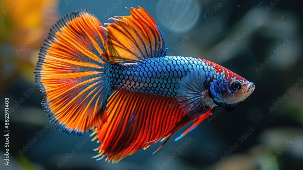 Colorful Siamese Fighting Fish Colorful Siamese Fighting Fish