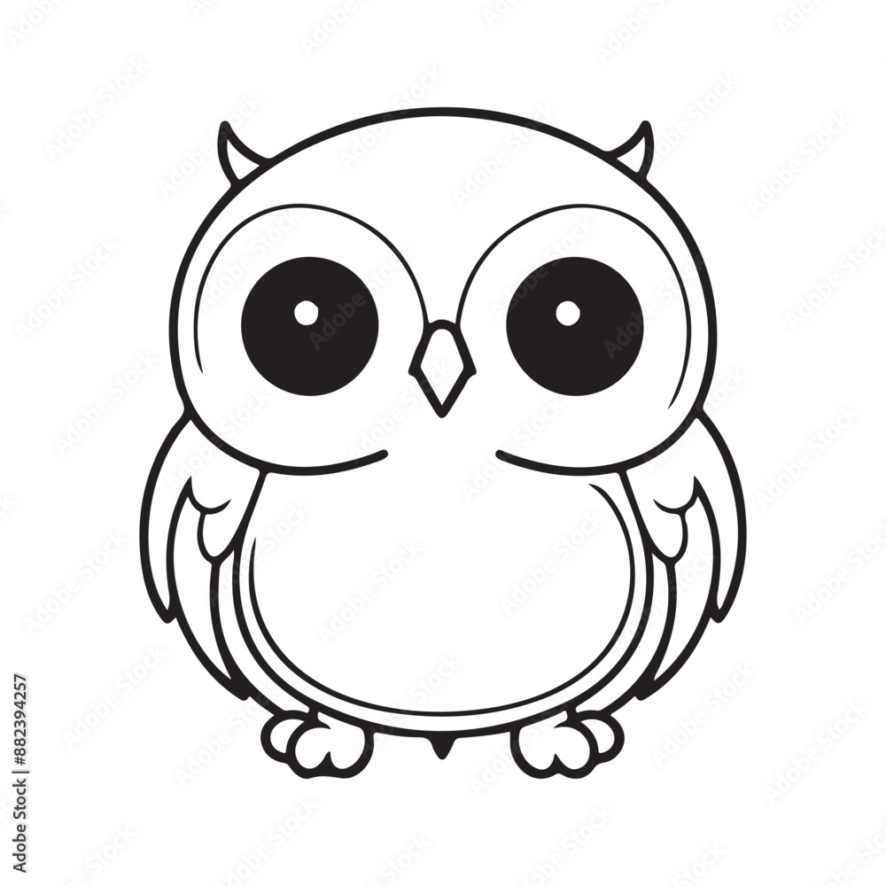 Ghost owl silhouette vector illustration Ghost owl silhouette vector illustration