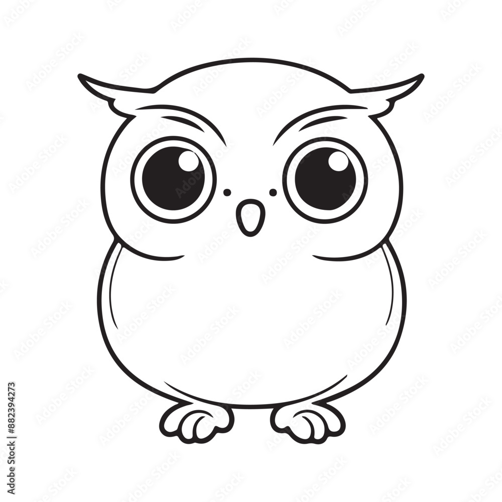 Ghost owl silhouette vector illustration Ghost owl silhouette vector illustration