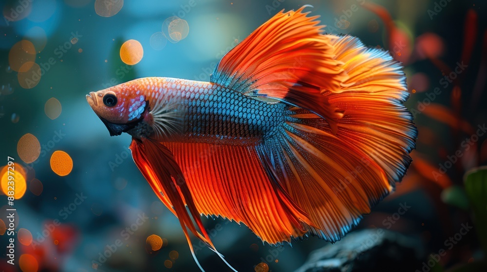 Colorful Siamese Fighting Fish Colorful Siamese Fighting Fish