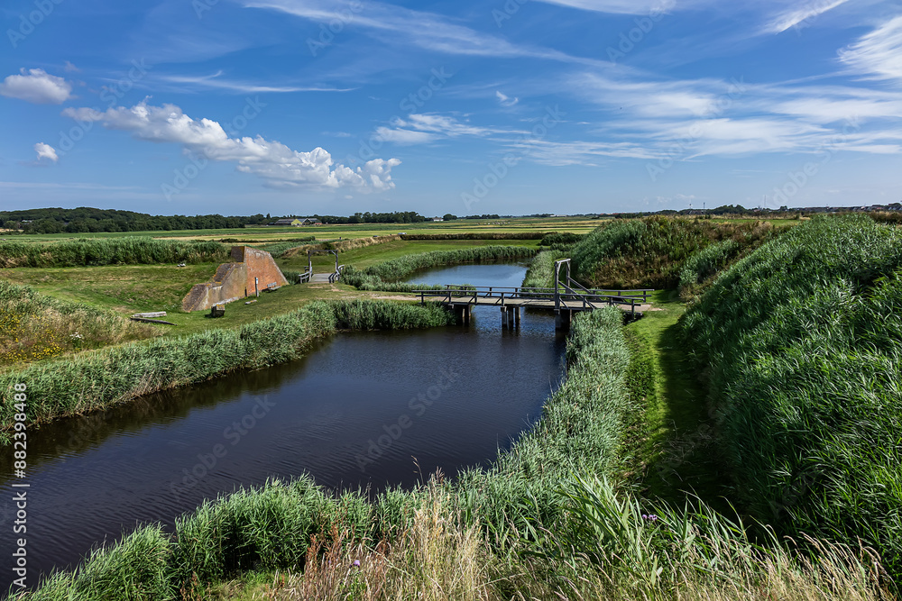 Texel Fort De Schans was built around 1574 by order of William of Orange. In the French period, Napoleon expanded the fortress. Texel is one of the Dutch Wadden Islands. the Netherlands. Texel Fort De Schans was built around 1574 by order of William of Orange. In the French period, Napoleon expanded the fortress. Texel is one of the Dutch Wadden Islands. the Netherlands.
