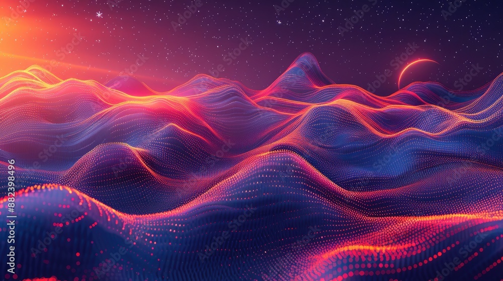 Fototapeta premium Chromatic Waveforms
