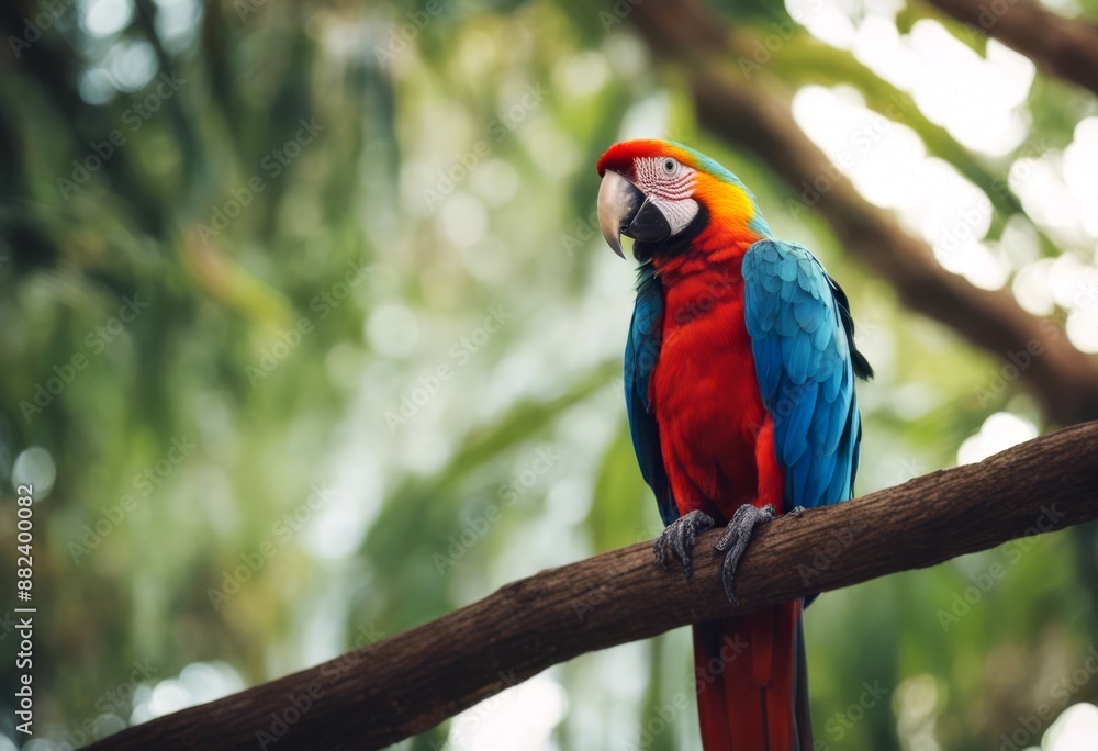 colorful colourful ai macaw perched close parrot tree generative feather vibrant nature bird tropical exotic wildlife closeup colorful colourful ai macaw perched close parrot tree generative feather vibrant nature bird tropical exotic wildlife closeup