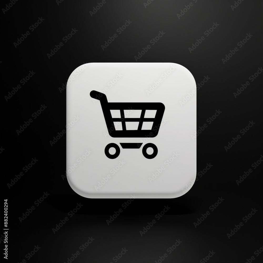 Shopping cart icon purchase symbol modern button design for e-commerce store business Shopping cart icon purchase symbol modern button design for e-commerce store business