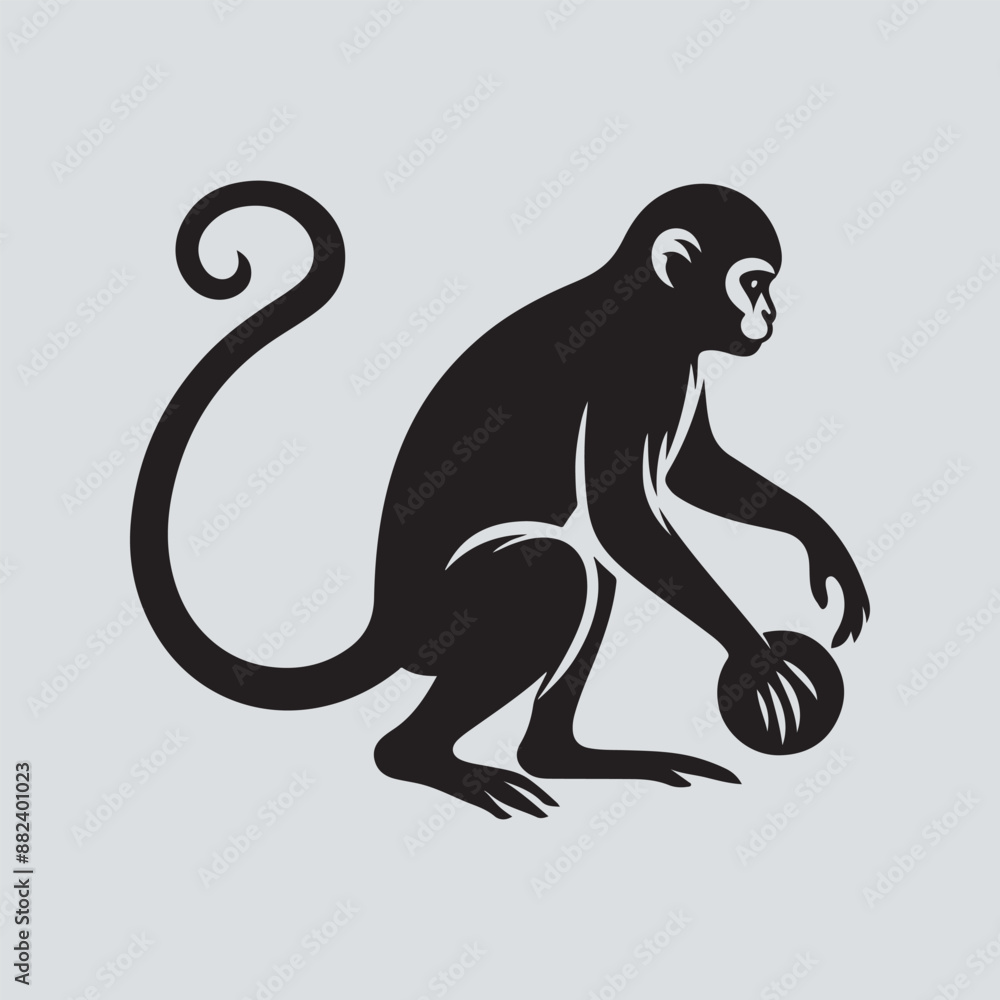 monkey silhouette vector monkey silhouette vector