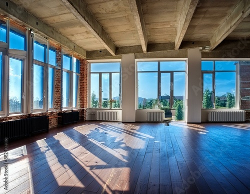 Wallpaper Mural empty loft apartment Torontodigital.ca