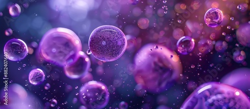 Wallpaper Mural Purple Bubbles in Abstract Macro Photography Torontodigital.ca