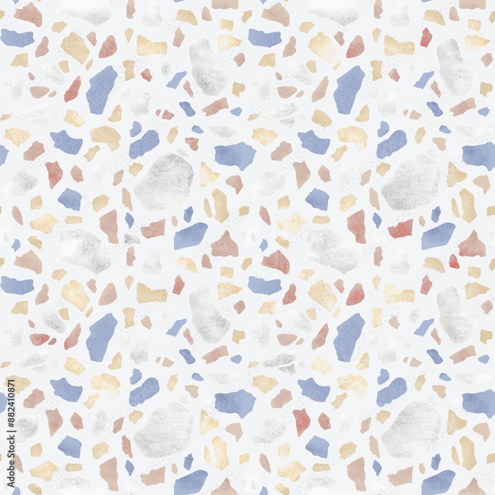 Terrazzo Seamless Pattern Design Terrazzo Seamless Pattern Design