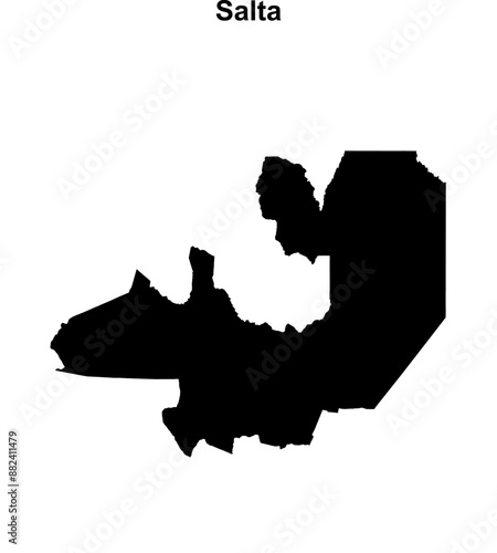 Salta outline map