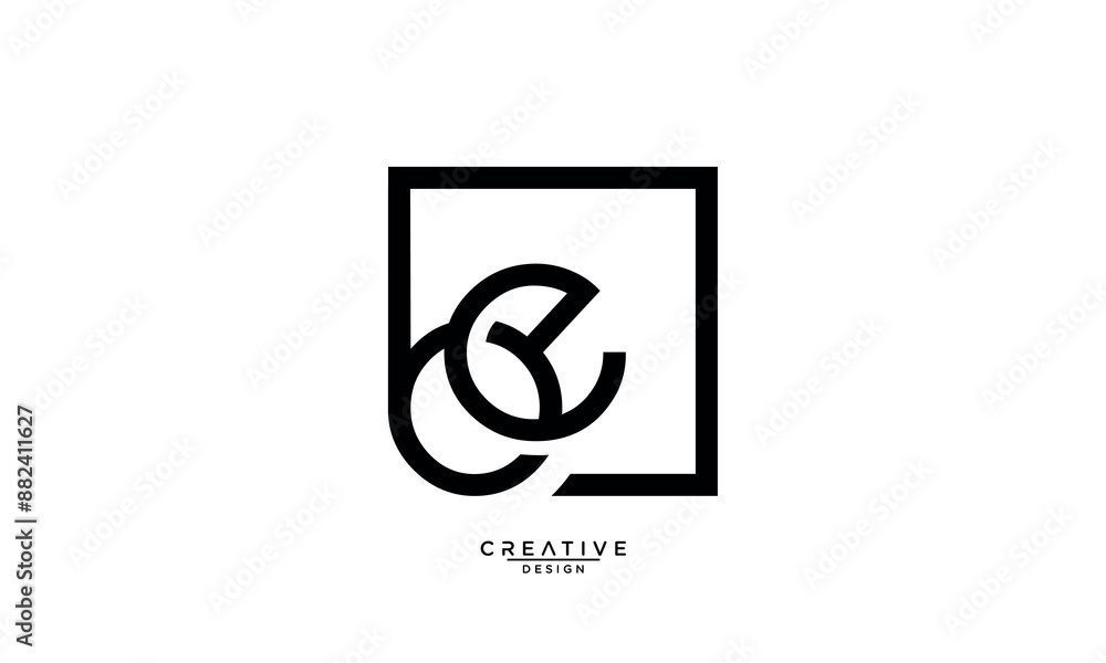 BE, EB, B, E, Abstract Letters Logo Monogram BE, EB, B, E, Abstract Letters Logo Monogram