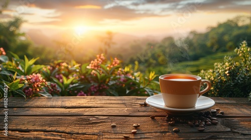 Coffee with a Sunset View