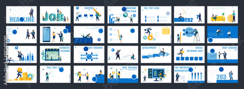 Без назвInfographics.Businessmen planning business presentations, financial success, powerpoint, launching a new project.Design template elements, background, set.A team of people creates a businesи-1