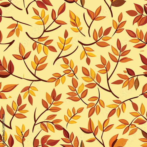 Autumn pattern vector design background