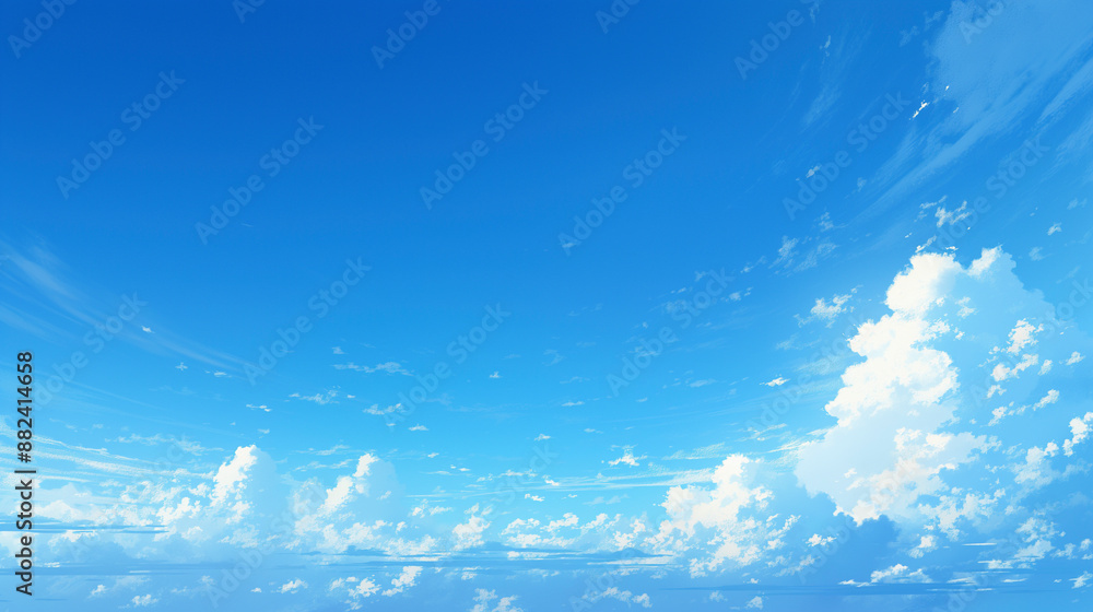 初夏の爽やかな青空「AI生成画像」 初夏の爽やかな青空「AI生成画像」