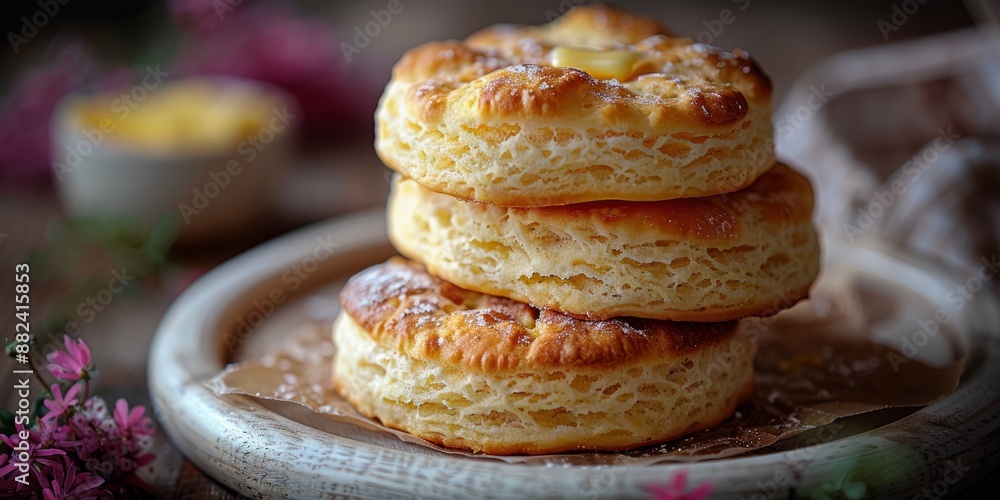 National Biscuit Day biscuits with butter, September 7th National Biscuit Day biscuits with butter, September 7th