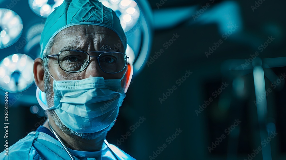 surgeon with surgical mask