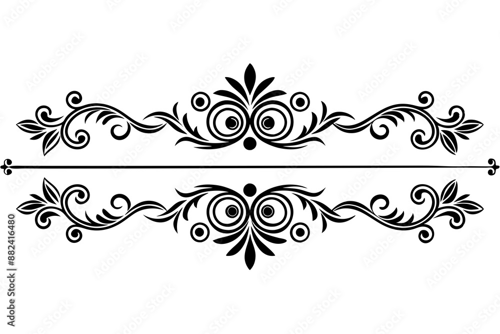 Decorative Divider Line black and white Decorative Divider Line black and white