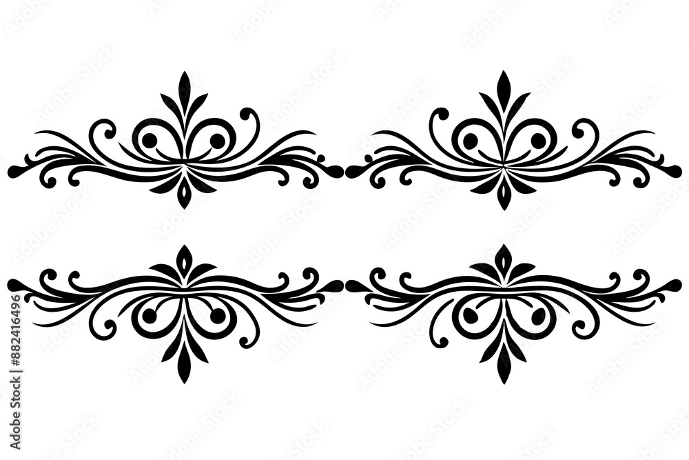Decorative Divider Line black and white Decorative Divider Line black and white