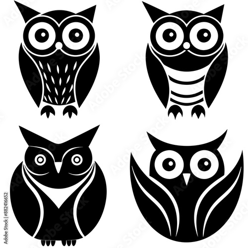 owl icon white background