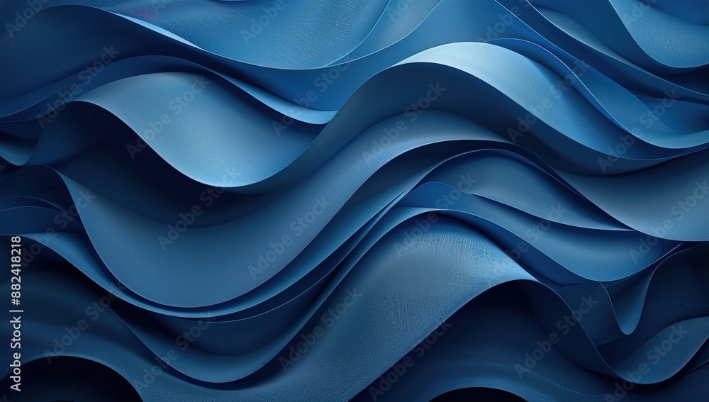 Abstract Blue Wavy Pattern Abstract Blue Wavy Pattern