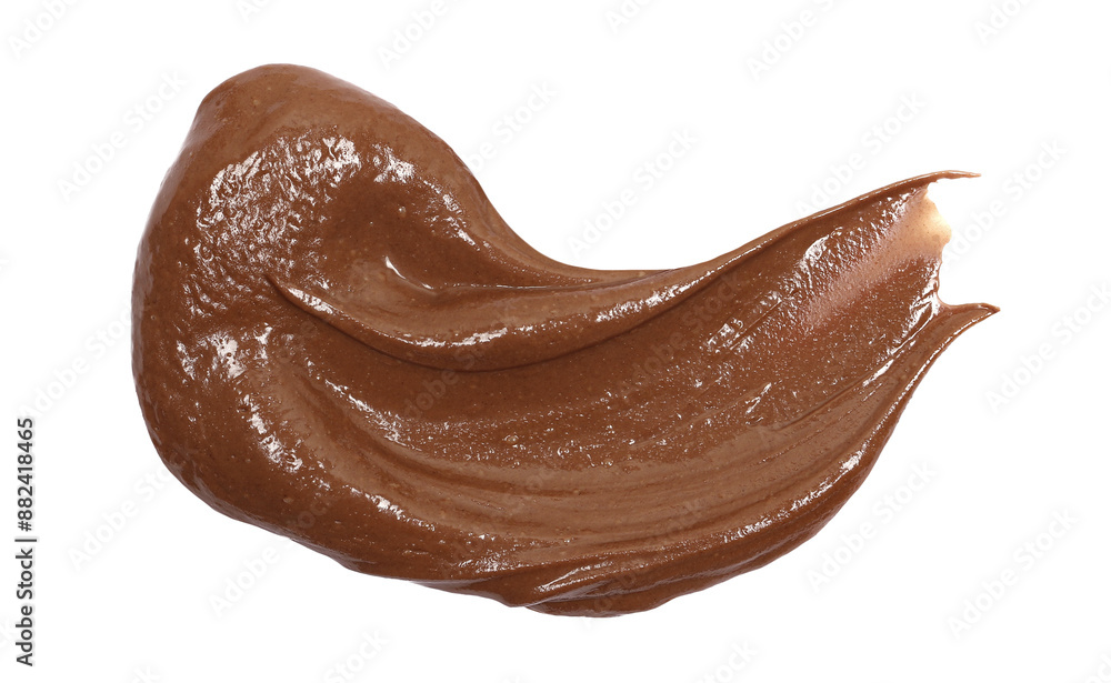 Chocolate cream spread isolated on white background, top view
Chocolate cream spread isolated on white background, top view