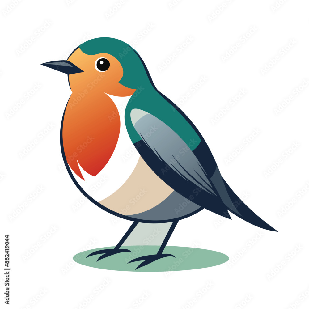 Obraz premium Rooster vector illustration on white background