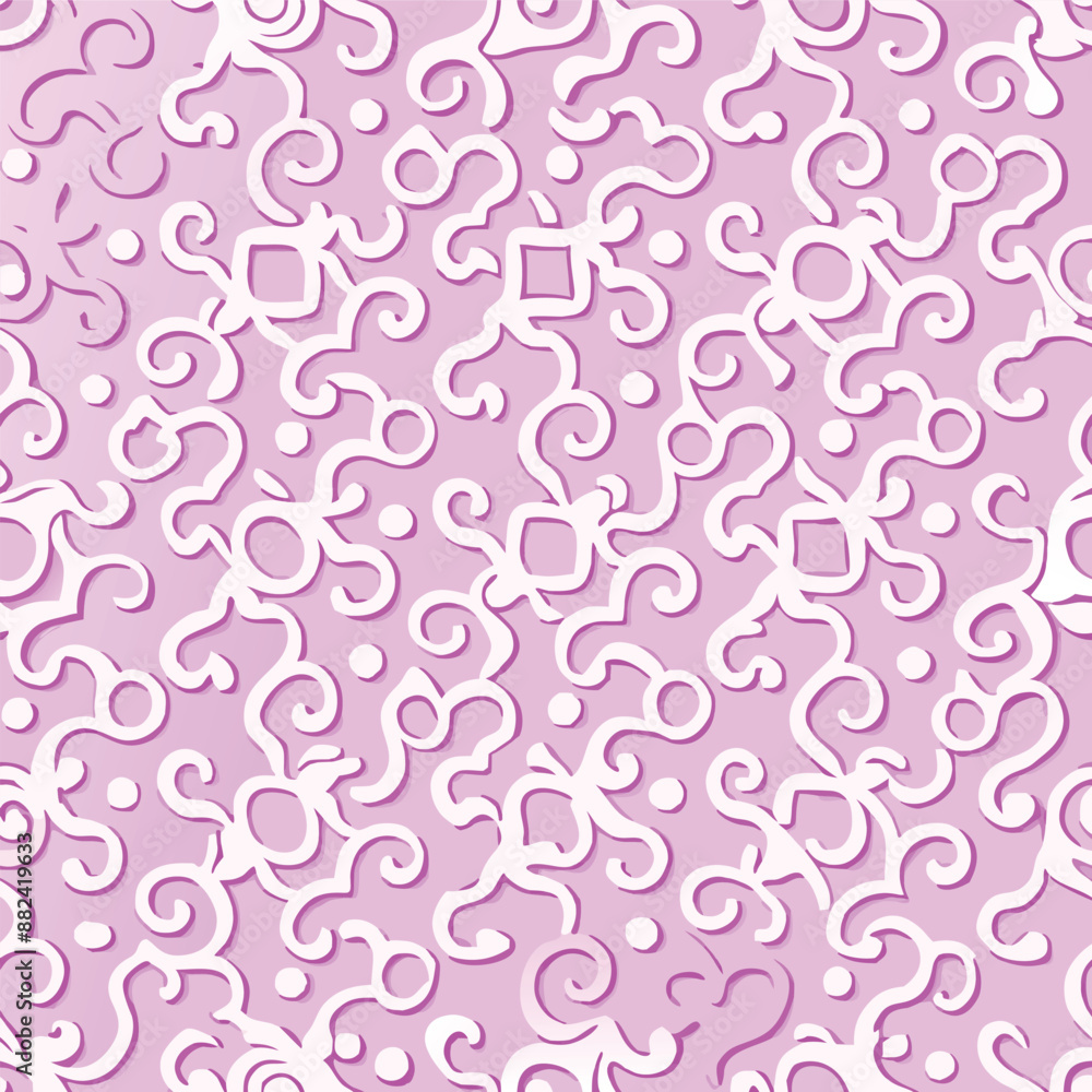 Ethnic style ornament seamless vector pattern, isolated white background Ethnic style ornament seamless vector pattern, isolated white background