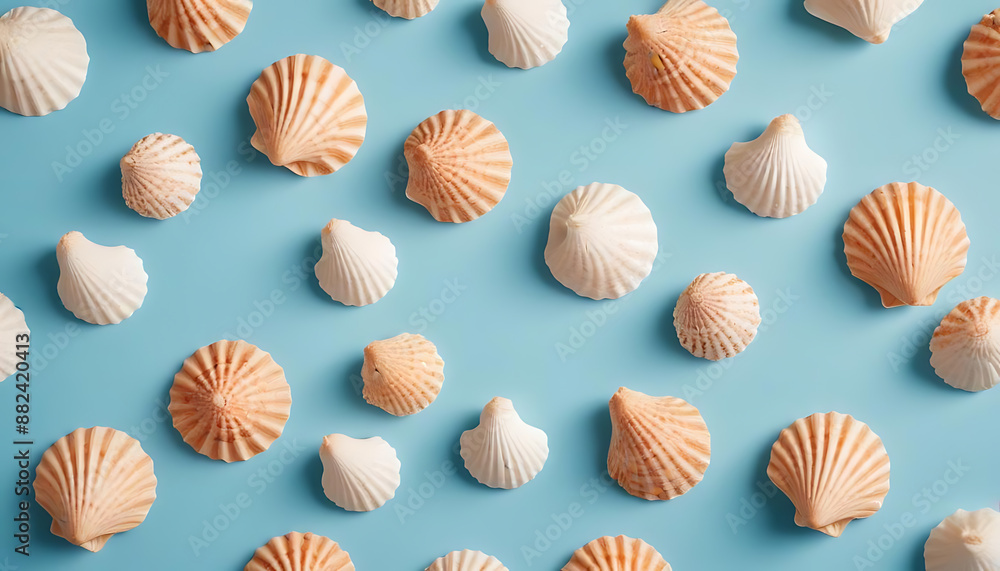 seashell seamless pattern seashell seamless pattern