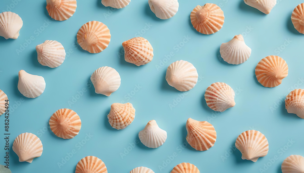 seashell seamless pattern seashell seamless pattern