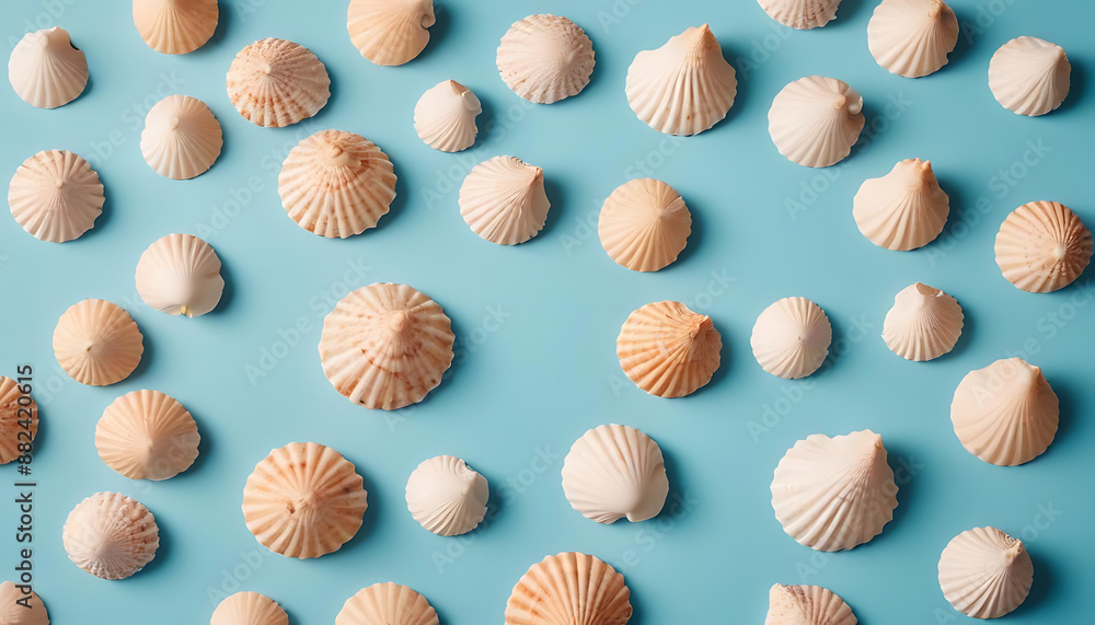 seashell seamless pattern seashell seamless pattern