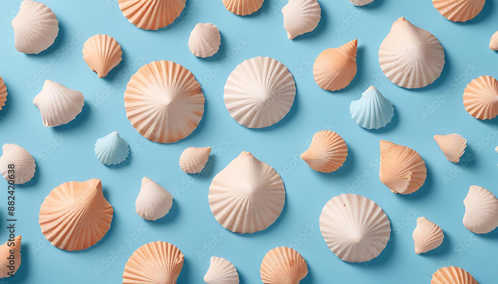 seashell seamless pattern seashell seamless pattern