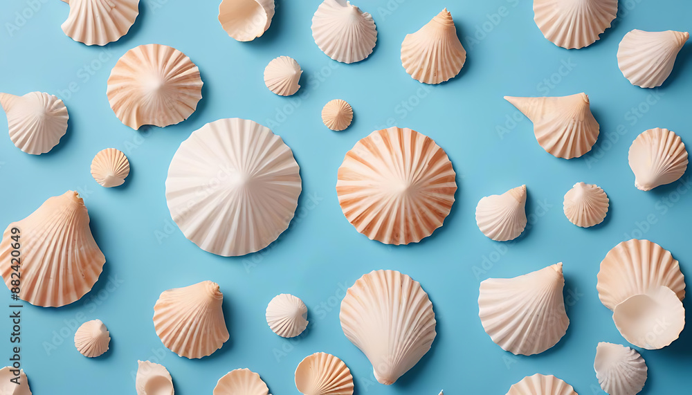seashell seamless pattern seashell seamless pattern