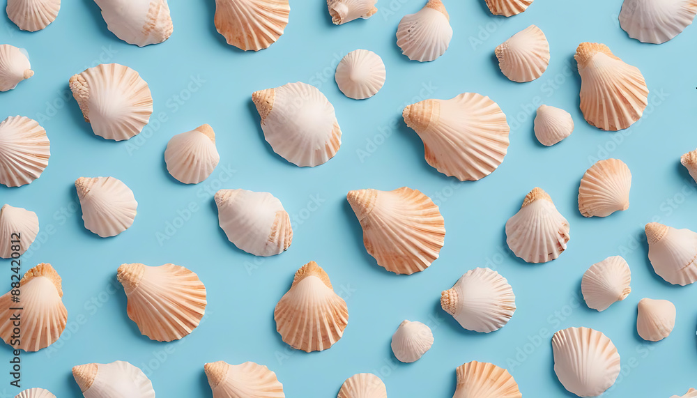 seashell seamless pattern seashell seamless pattern