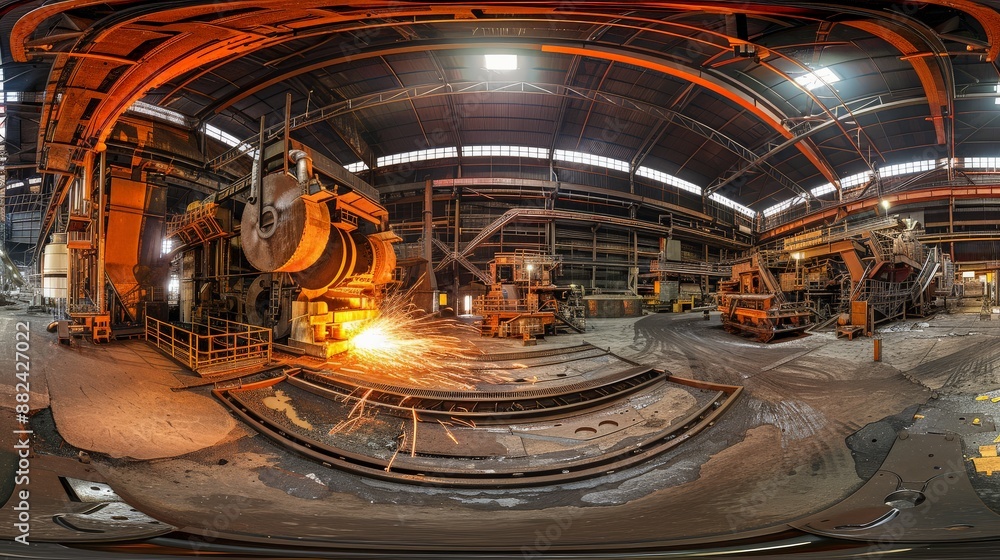 Obraz premium Industrial Metal Processing