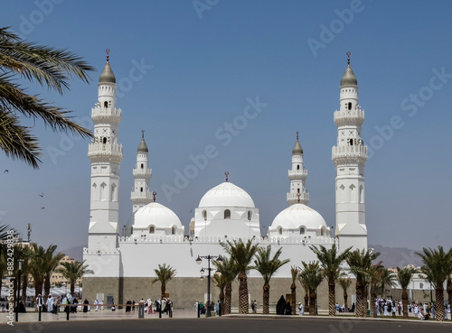 Masjid-e-Quba the first mosque in the history of Islam in Madina Munawara, Saudi Arabia