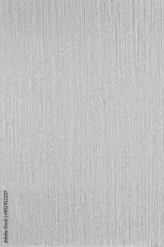 Natural Silvery Grey Satin Brushed Aluminium Plate, Bright Abstract Texture Background Flat Lay, Large Detailed Textured Vertical Aluminum Pattern Macro Closeup, Blank Empty Copy Space