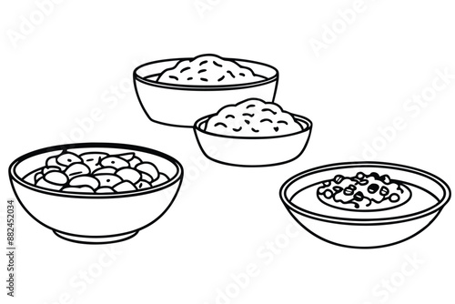 Goulash Line Art Traditional Hungarian Dish Hand Drawn Design