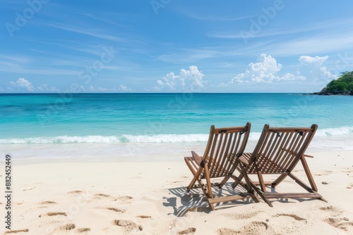 Relaxing on a sandy beach is a perfect way to enjoy a vacation