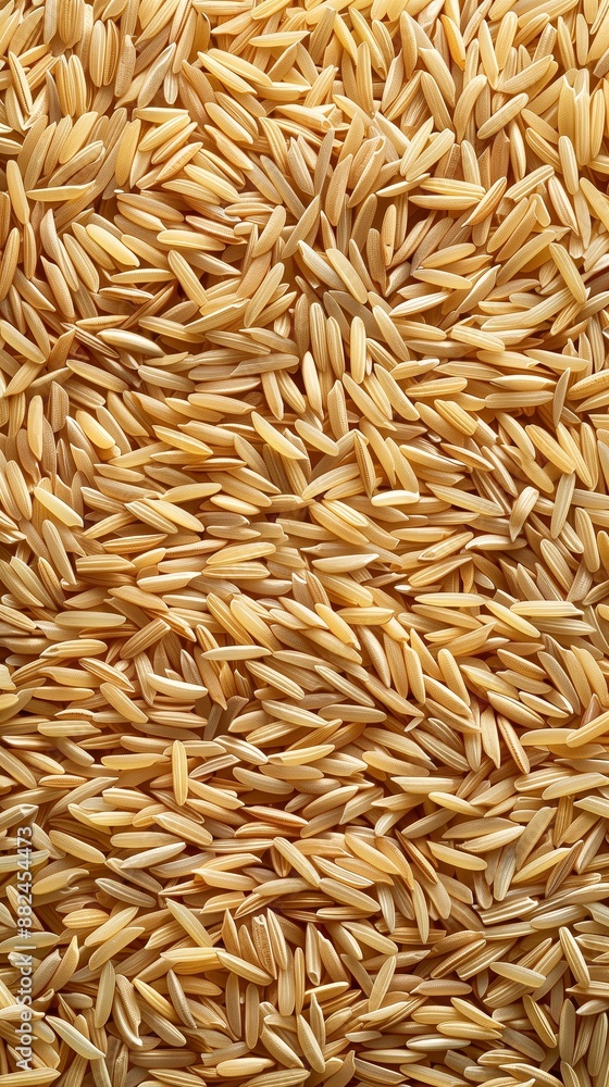 Detailed close-up view of uncooked brown rice grains, showcasing their texture and natural color in a tightly packed arrangement.
Detailed close-up view of uncooked brown rice grains, showcasing their texture and natural color in a tightly packed arrangement.