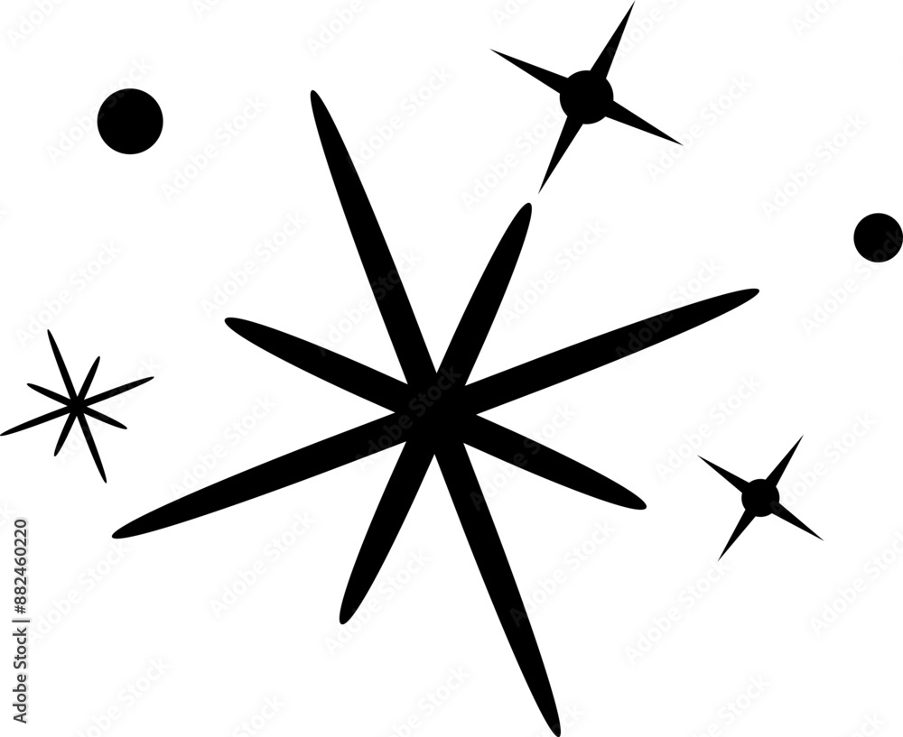 Fototapeta premium Sparkling star